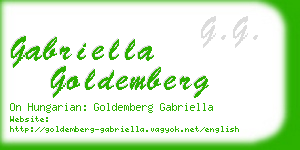 gabriella goldemberg business card